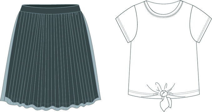 saia e blusa 