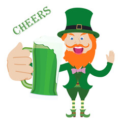 St. Patrick's day, invite to drink beer.