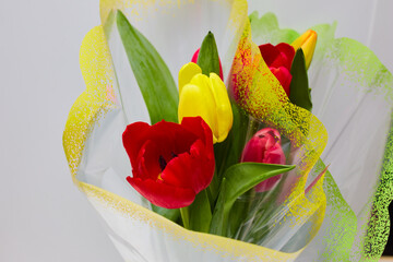 tulips in vase