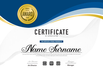 Certificate template luxury and diploma style,vector illustration.