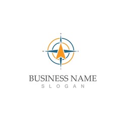 compass icon vector illustration template