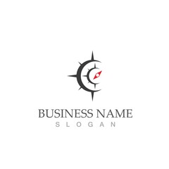 compass icon vector illustration template