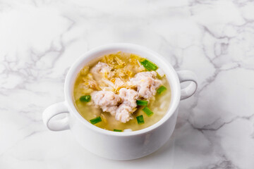 Pork boiled rice favorite cuisine