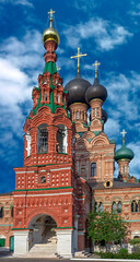 Fototapeta na wymiar St Trinity church in Moscow, Russia. Years of construction 1677 - 1692