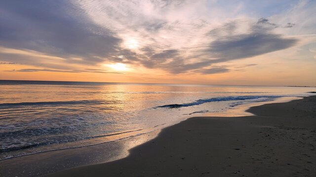 sunset on the beach © jose