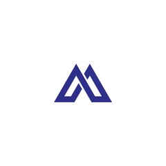 Triangle logo Simple, Elegant, and Luxurious Logo Design letter M