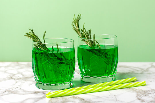 Tarhun is sweet, non-alcoholic carbonated soft lemonade drink of emerald green color It is made from water, citric acid, sugar and extract of tarragon (plant also known as tarhun)