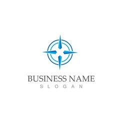 compass icon vector illustration template