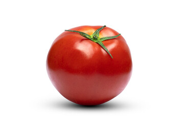 Red fresh tomatoes. Isolated on white background