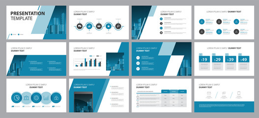 template presentation design backgrounds and page layout design for brochure, book, magazine, annual report and company profile, with info graphic elements graph design concept - obrazy, fototapety, plakaty