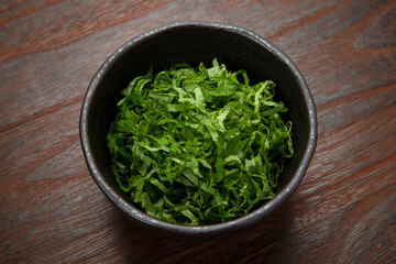 青紫蘇の千切り