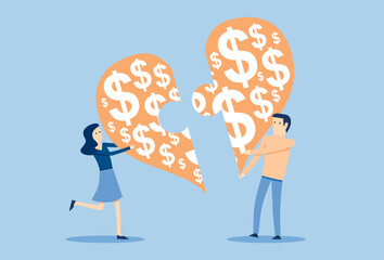 A couple to puzzle heart and finance