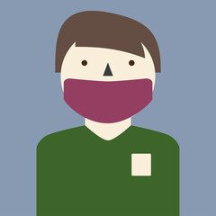 Pop art poster creative portrait. Vector. EPS