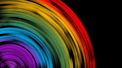 Tuinposter Ultra HD dark rainbow backgrounds and textures with colorful abstract art creations © Bobby Syahronanda