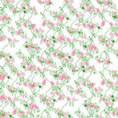  Graphic elements for creating a design. Modern and trendy abstract stripes, strokes, geometric shapes, floral seamless pattern