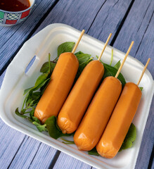 Meat Balls, Sausages, Tofu Balls, Snacks 