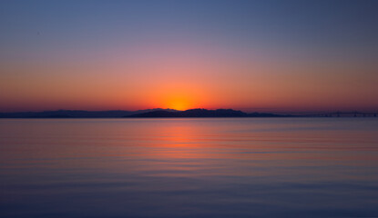 Fototapeta na wymiar california sunrise