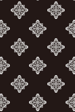 平安有職文様_唐花筥形（からはなのはこがた）01_壁紙・白黒