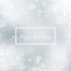 Naklejka na ściany i meble Abstract Christmas background with snowflakes. Elegant Winter background
