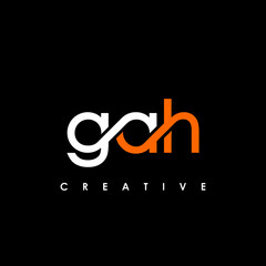 GAH Letter Initial Logo Design Template Vector Illustration