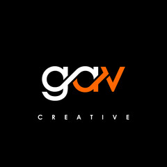 GAV Letter Initial Logo Design Template Vector Illustration