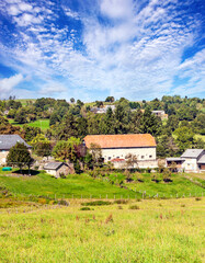 Fototapeta na wymiar French village in nature