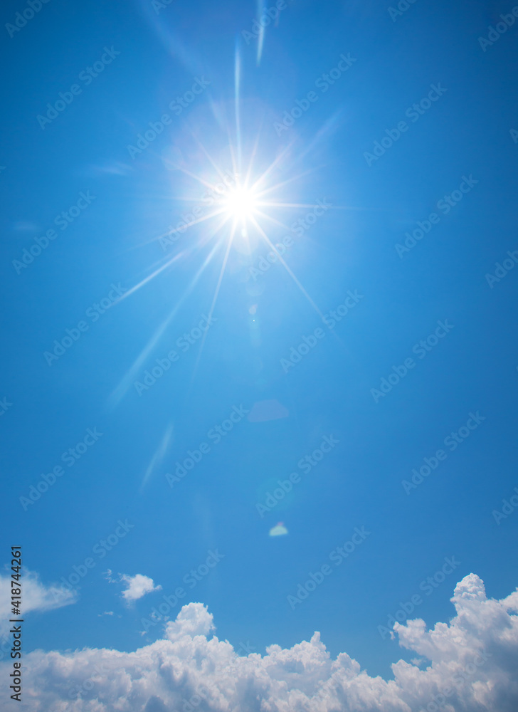 Canvas Prints blue sky background with tiny clouds