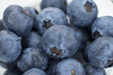 Tasty organic fresh blueberries