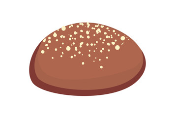 Isolated grain bread