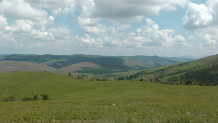 Fototapeta na wymiar Hills landscape in Serbia