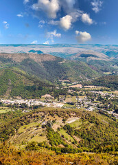 Village in the valley