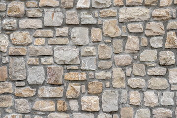 Decorative stone wall