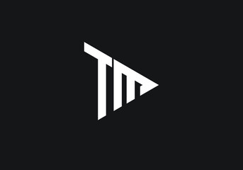 Fototapeta Initial Monogram Letter T M Logo Design Vector Template obraz