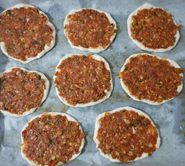 MEAT BREAD LAHMACUN SO DELICIOUS PERFECTLY EATING SK12