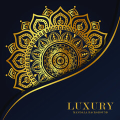 Luxury mandala round ornament pattern background
