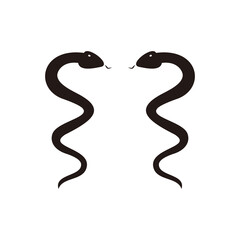 snake vector icon  illustration sign