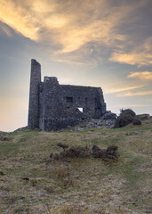 Obraz premium Ruins of silver Valley Mine Craddock Moor Bodmin Moor Cornwall