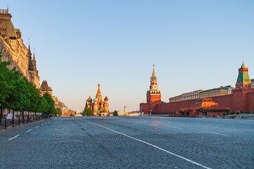 Obraz premium Moscow - Red Square at sunrise