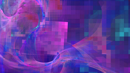 Fantasy colorful chaotic fractal texture.