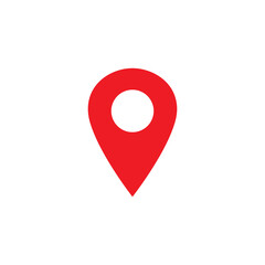 Location pin. Map pin flat design style modern icon, pointer minimal vector symbol, marker sign
