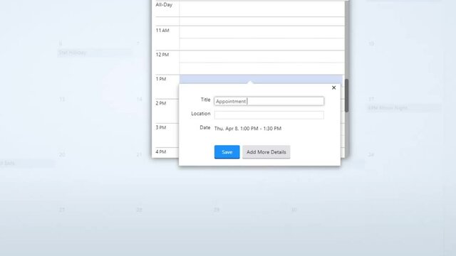 Creating a Scheduled Calendar Reminder of Appointment in To Do List. Create Arrangement Commitment Due Date Schedule Prompt in Personal Organizer Datebook. Digital Display View of Typing Entry in Diar