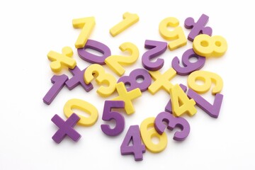 Naklejka premium 블럭숫자놀이