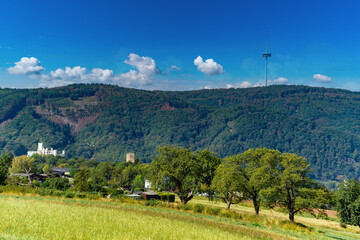 view of the TV tower. Lahnstein Germany