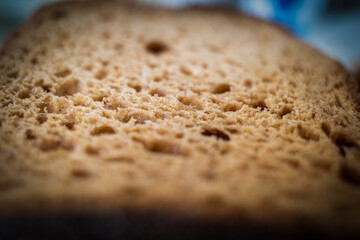 slice of bread close up
