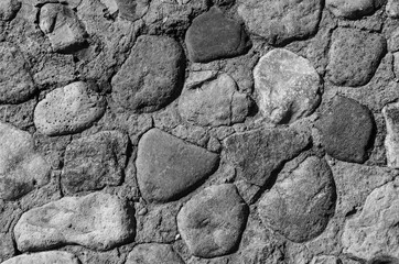 fragment of a stone wall