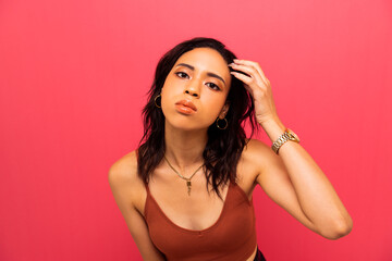 Fototapeta premium ハーフ女性のポートレート