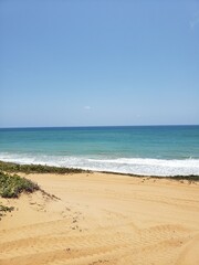 beach and blue sky