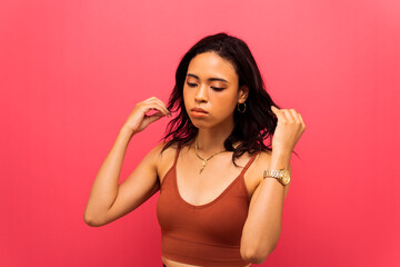 Fototapeta premium ハーフ女性のポートレート