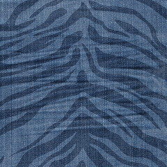 Denim modern background with tiger prints