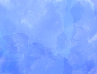 Fototapeta na wymiar Beautiful Blue Watercolor Texture And Background